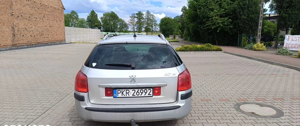 Peugeot 407 cena 8600 przebieg: 349000, rok produkcji 2006 z Krotoszyn małe 191